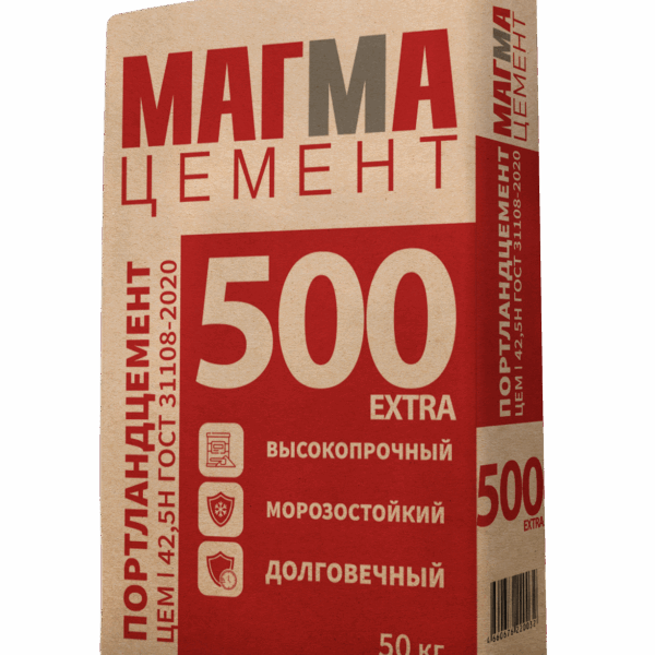Цемент МАГМА М500 ЦЕМ I 42 5 Н 50кг